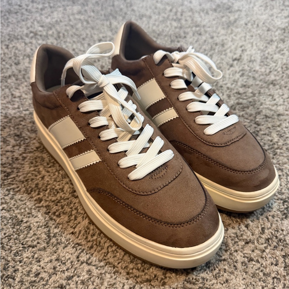 NIB Steve Madden Brown Ninja Platform Sneakers Size 9.5
